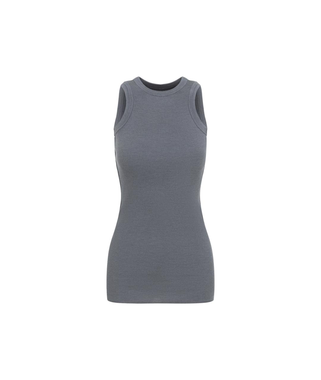 PHOEBE PHILO Серая шерстяная майка, фото 1