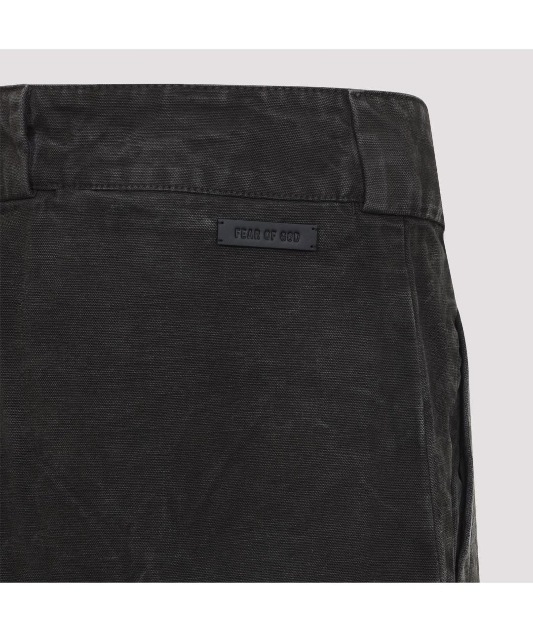 FEAR OF GOD Черные хлопковые прямые джинсы, фото 3