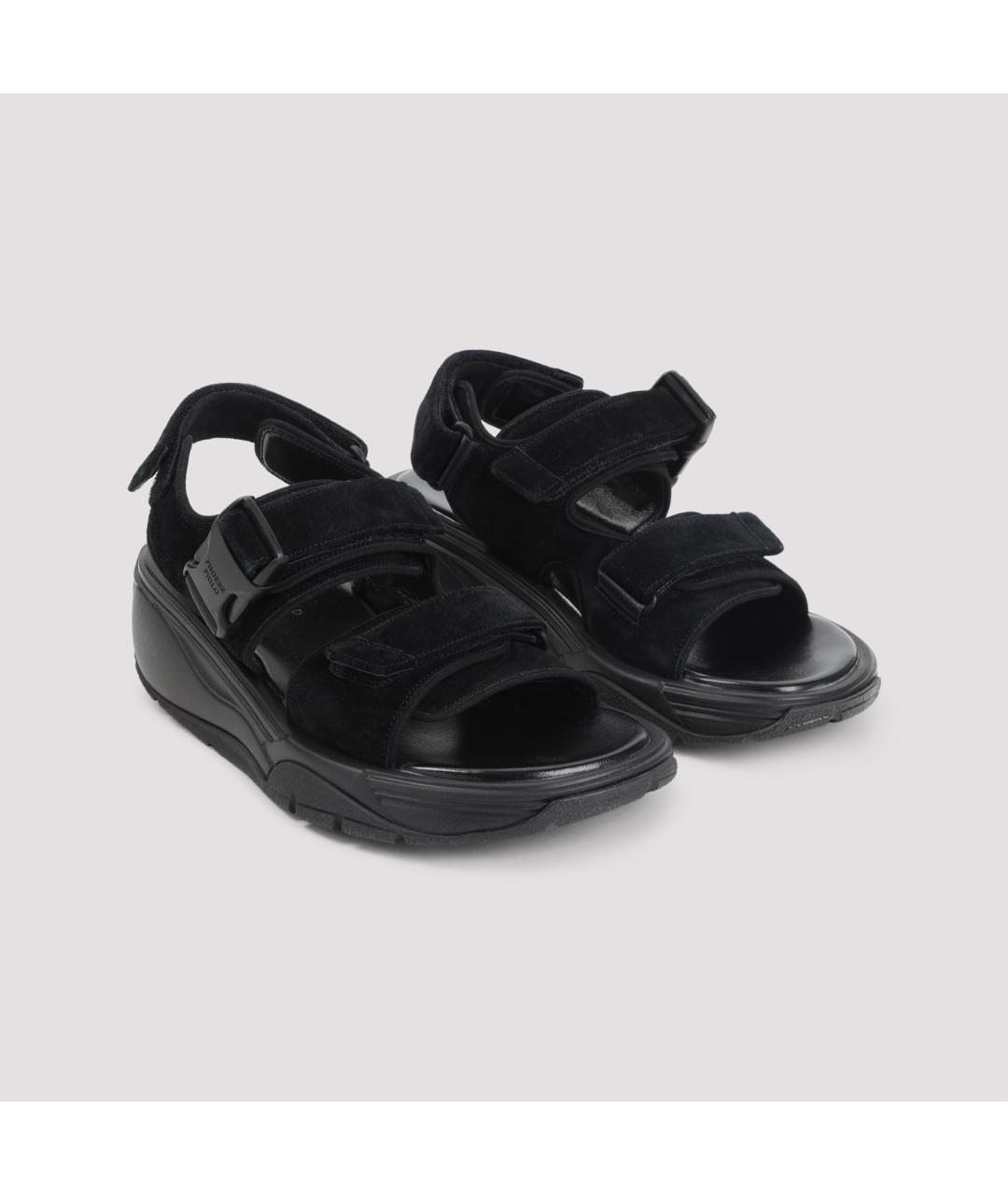 PHOEBE PHILO Черные замшевые сандалии, фото 3