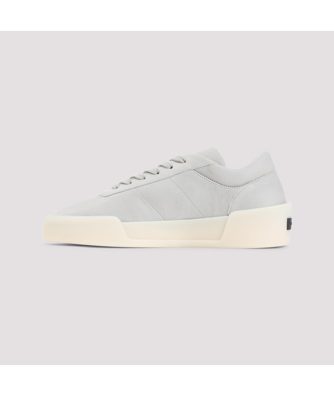 FEAR OF GOD Серые кожаные низкие кроссовки / кеды, фото 2