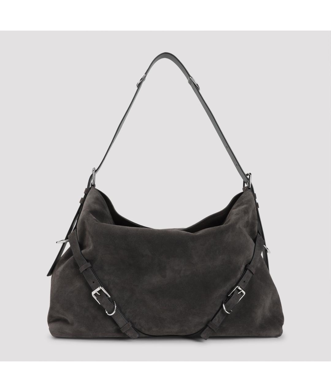 GIVENCHY Антрацитовая замшевая сумка через плечо, фото 2