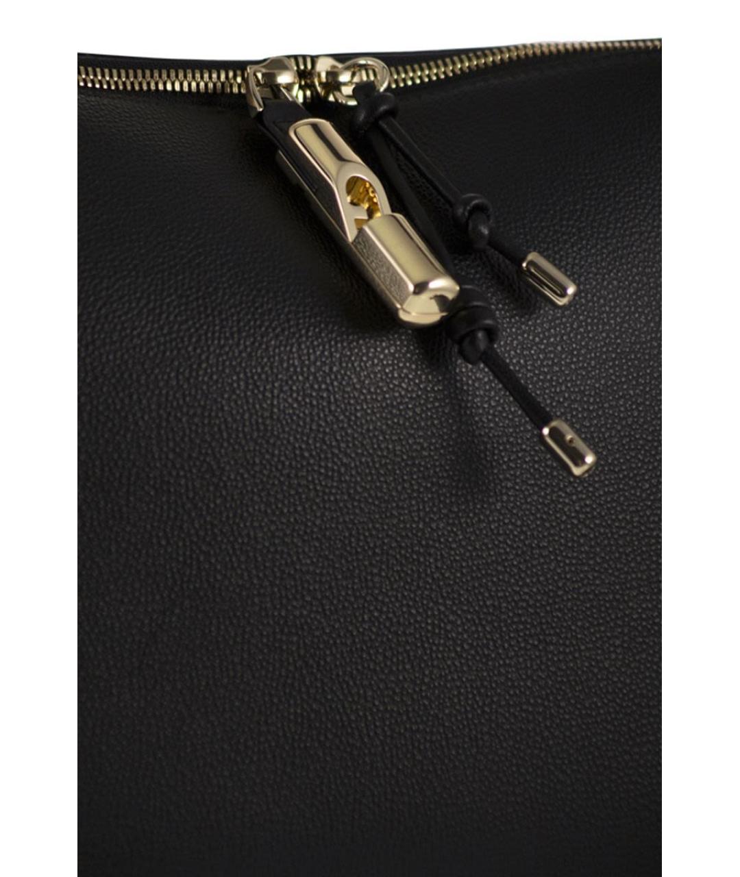 FURLA Черная кожаная сумка через плечо, фото 4