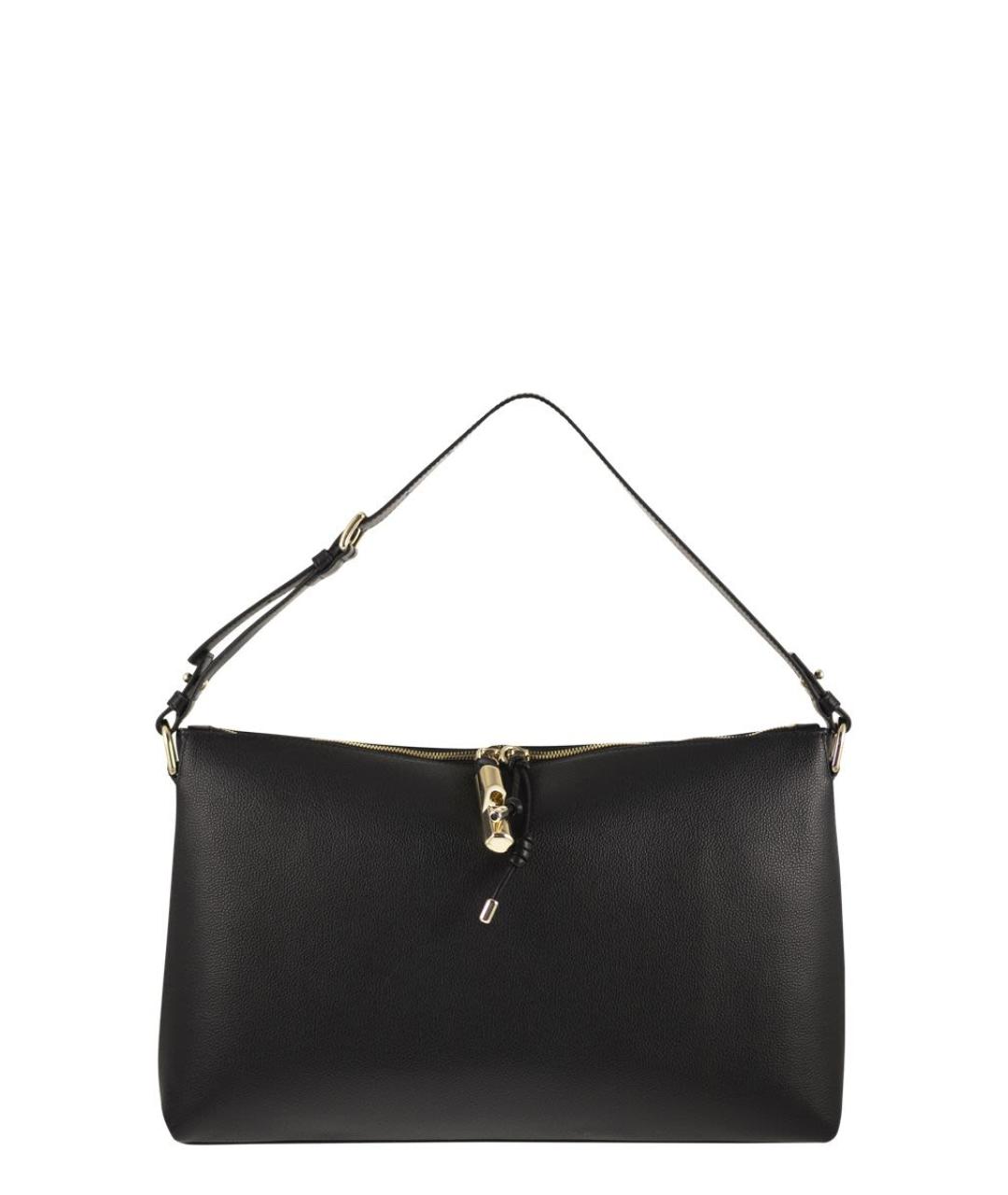 FURLA Черная кожаная сумка через плечо, фото 1