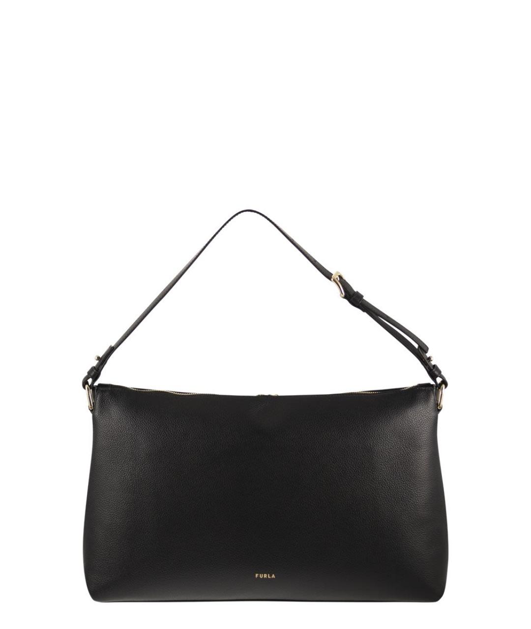 FURLA Черная кожаная сумка через плечо, фото 2