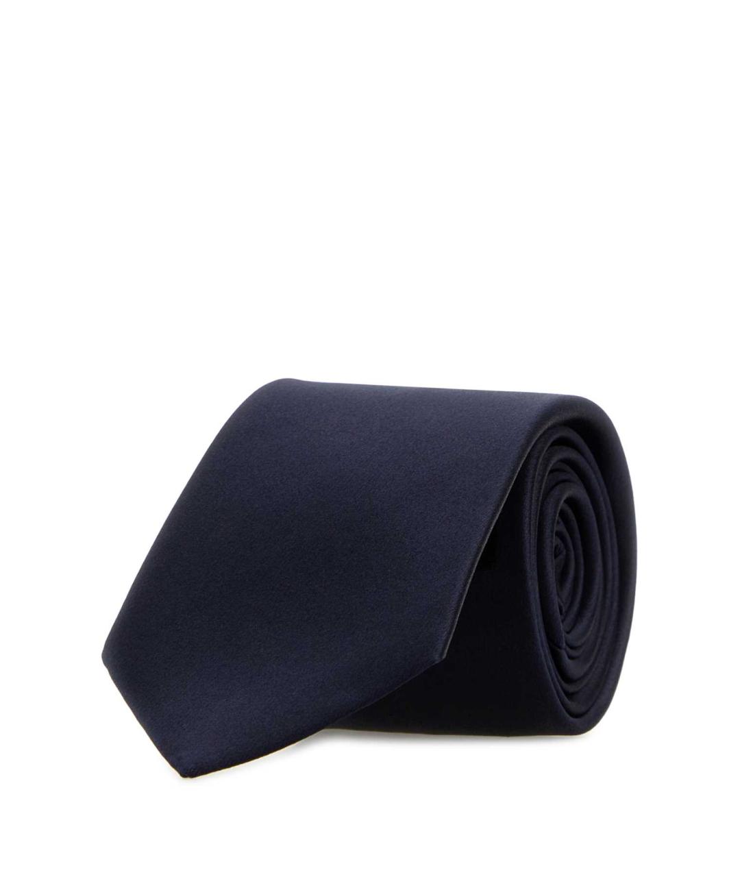 SAINT LAURENT Синий шелковый галстук, фото 1