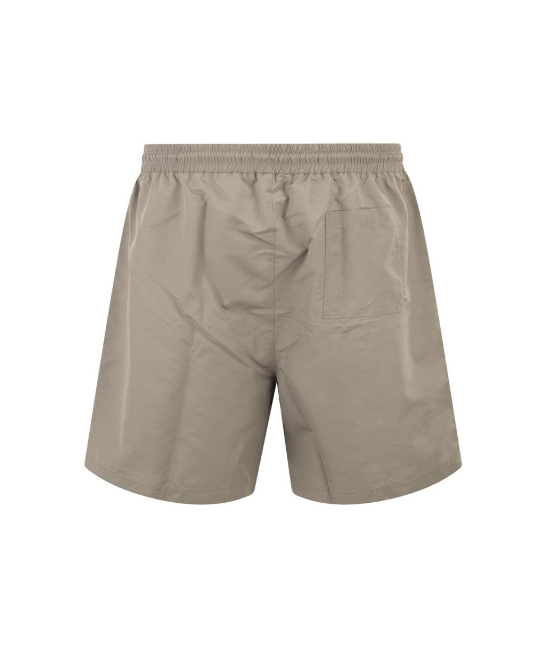 BRUNELLO CUCINELLI Хаки полиэстеровые плавки, фото 2