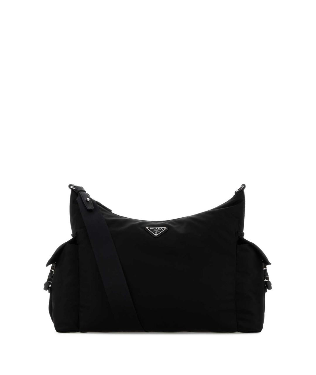 PRADA Черная тканевая сумка на плечо, фото 1