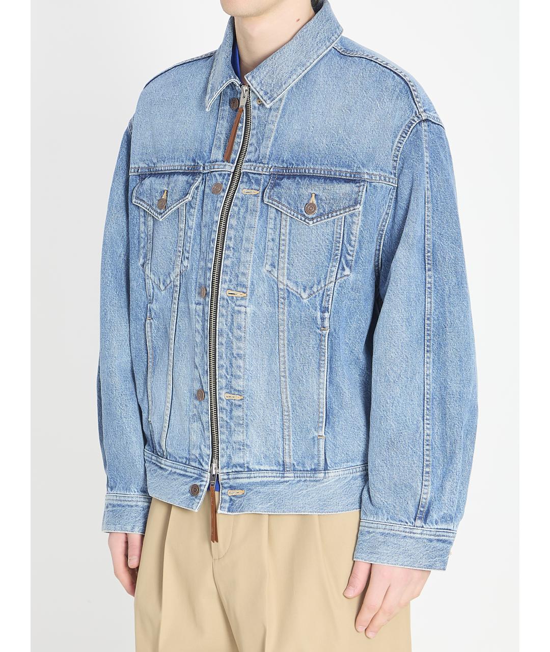 CELINE Синяя хлопковая куртка, фото 2