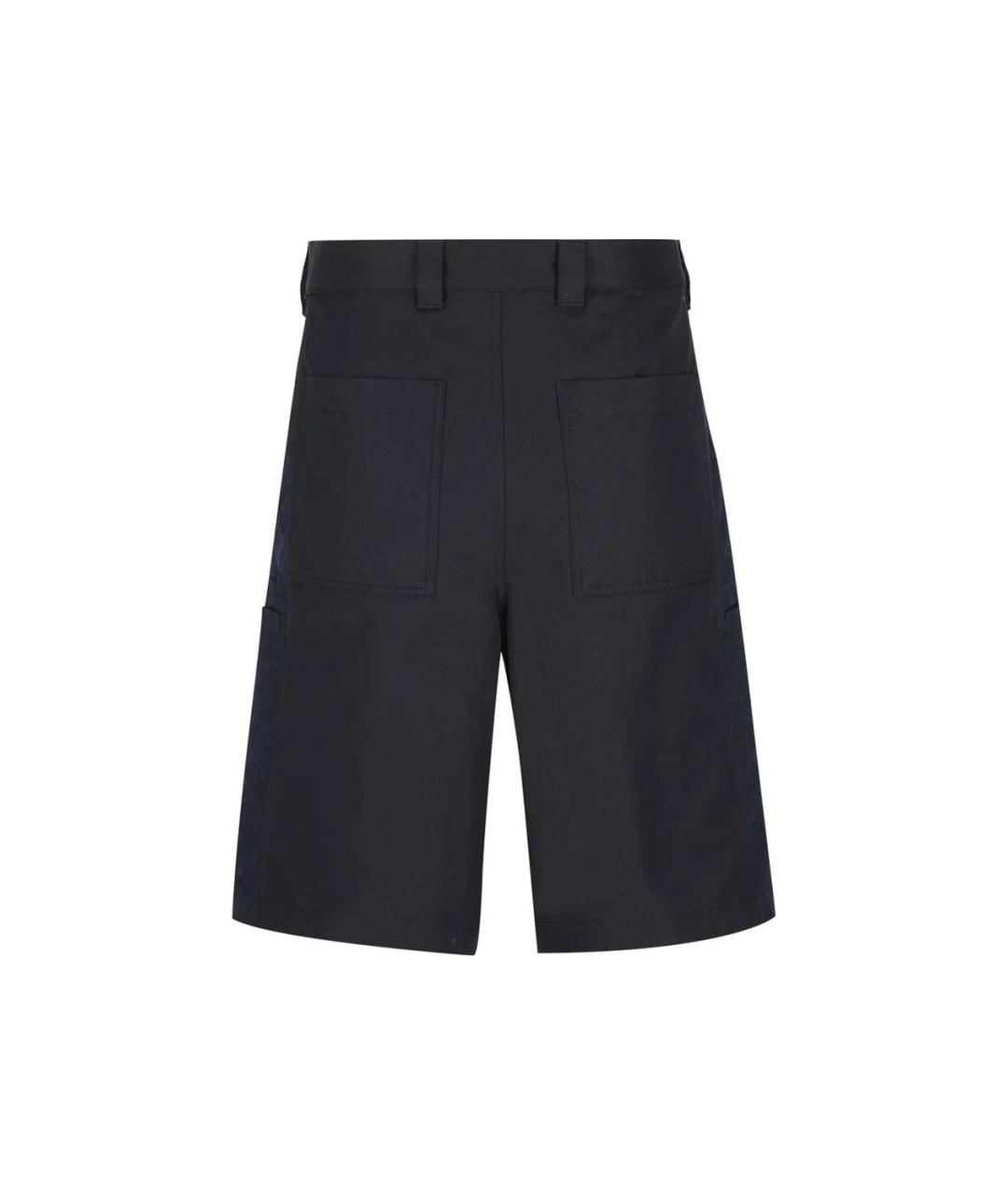 GUCCI Темно-синие хлопковые шорты, фото 2