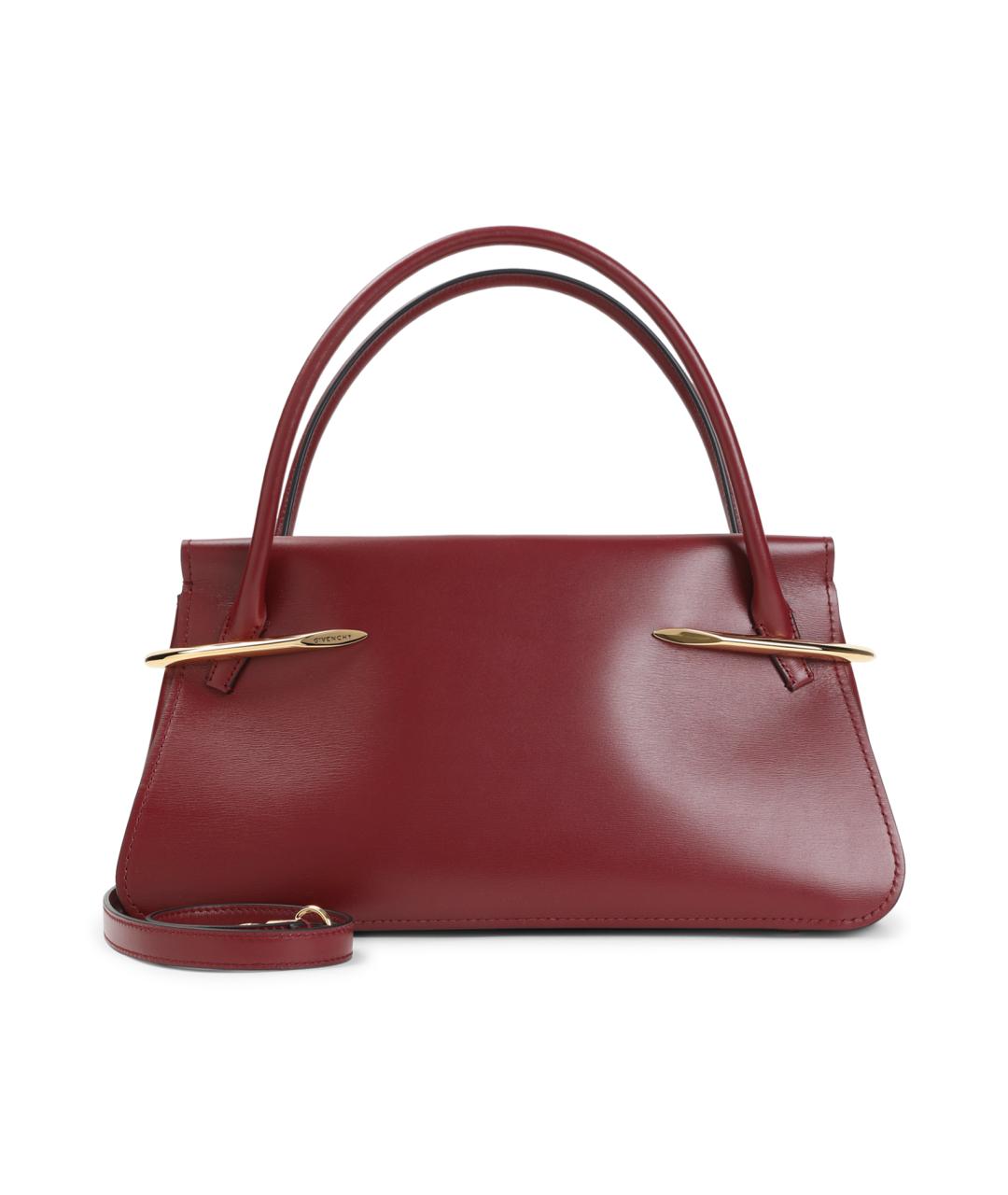 GIVENCHY Красная кожаная сумка тоут, фото 1