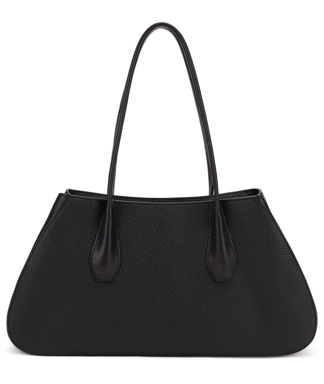 THE ROW Черная кожаная сумка через плечо, фото 2