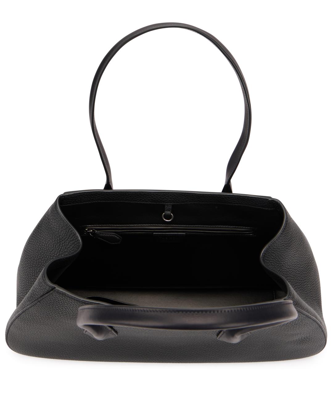 THE ROW Черная кожаная сумка через плечо, фото 5