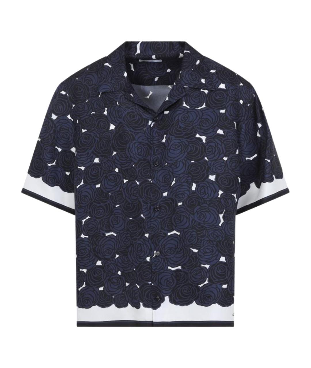 GIVENCHY Синяя шелковая кэжуал рубашка, фото 1