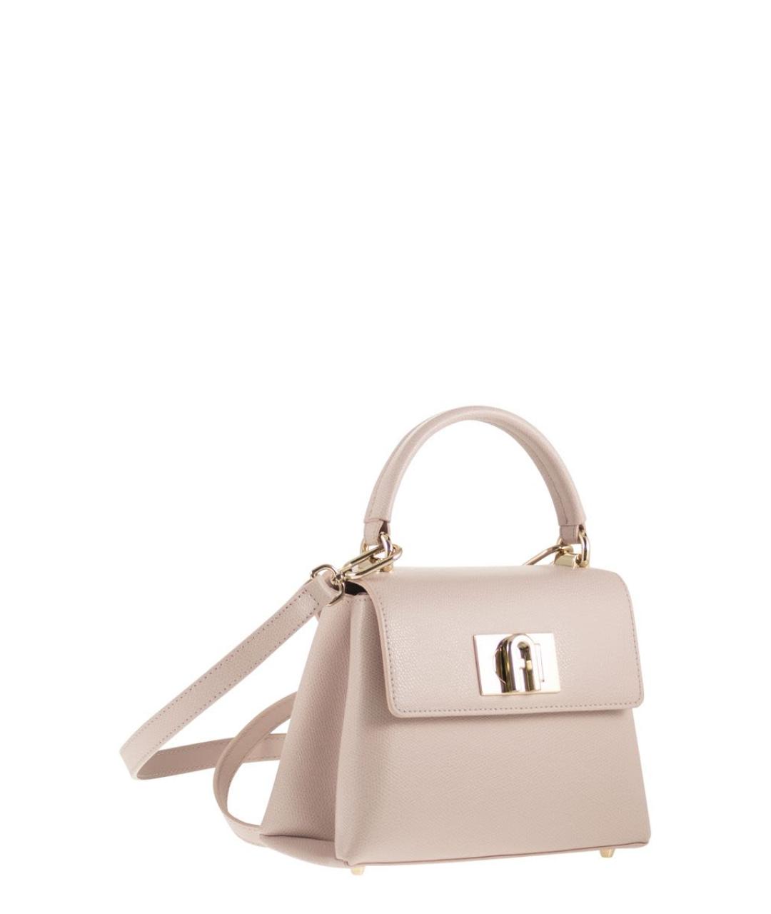 FURLA Розовая сумка с короткими ручками, фото 4