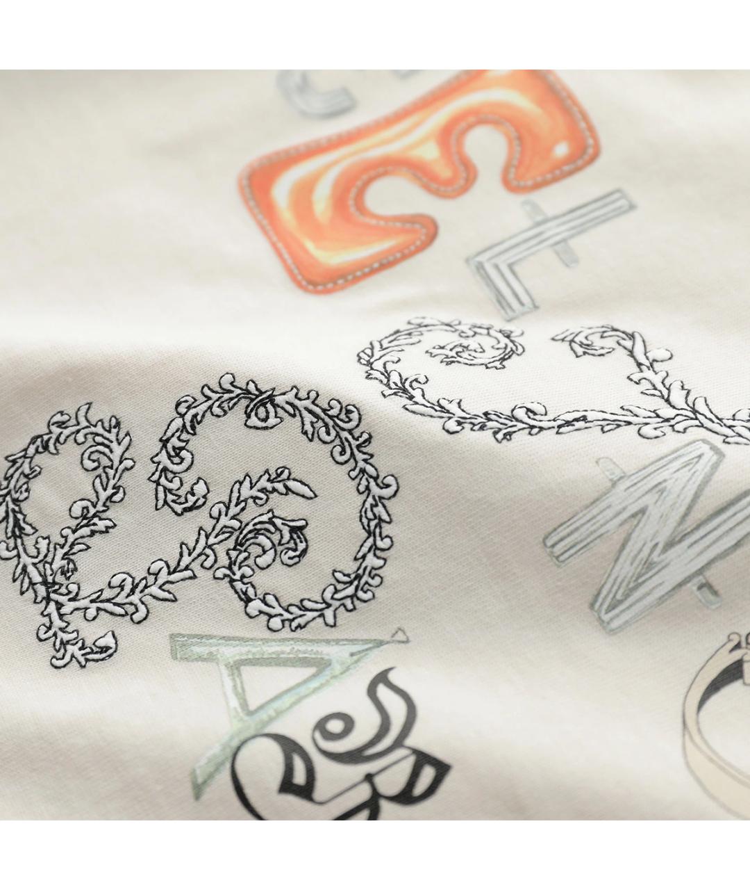 CELINE Бежевая хлопковая футболка, фото 3