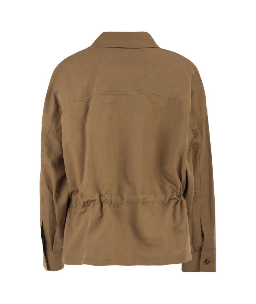 WEEKEND MAX MARA Бежевая хлопковая куртка, фото 2