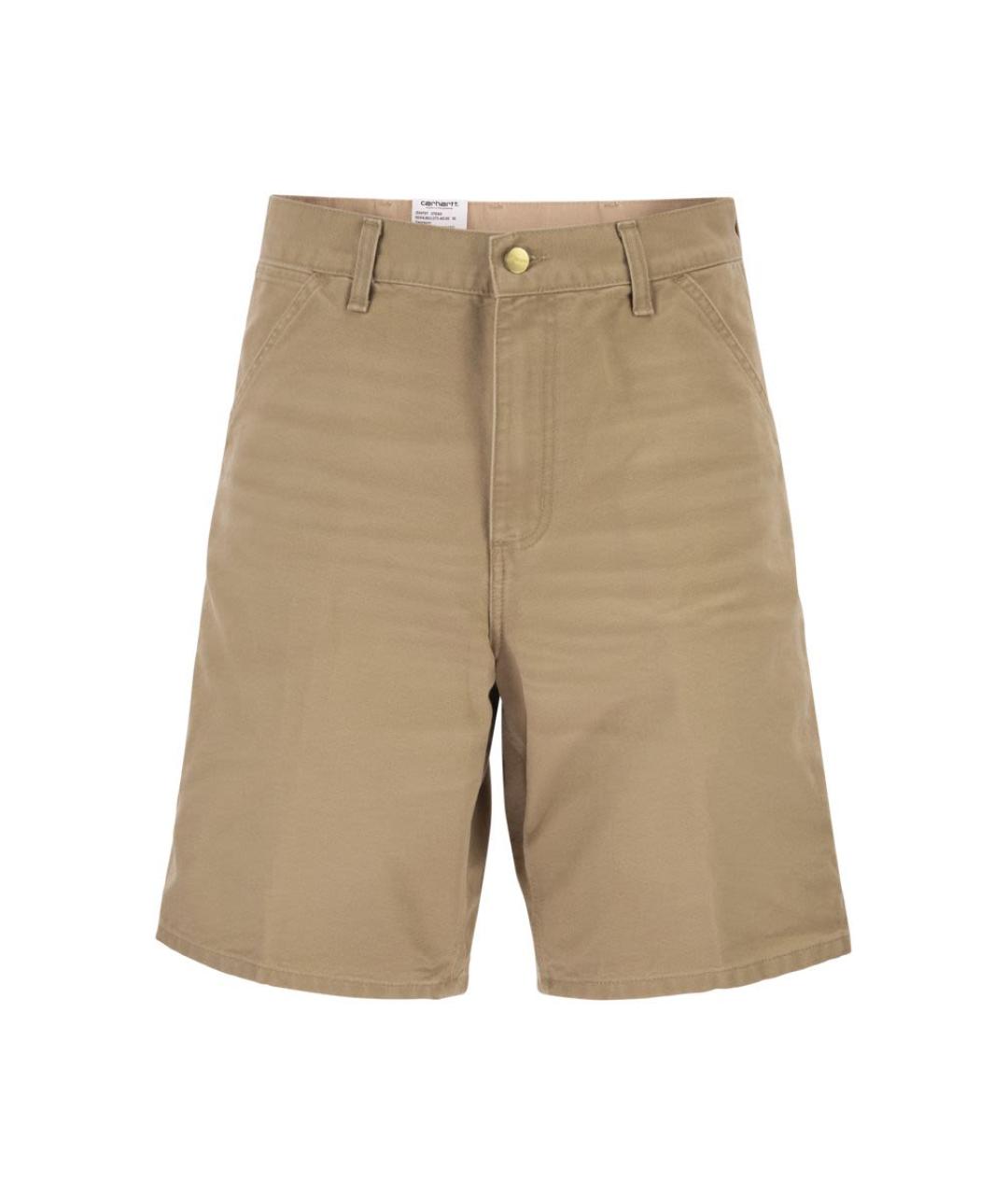 CARHARTT WIP Бежевые хлопковые шорты, фото 1
