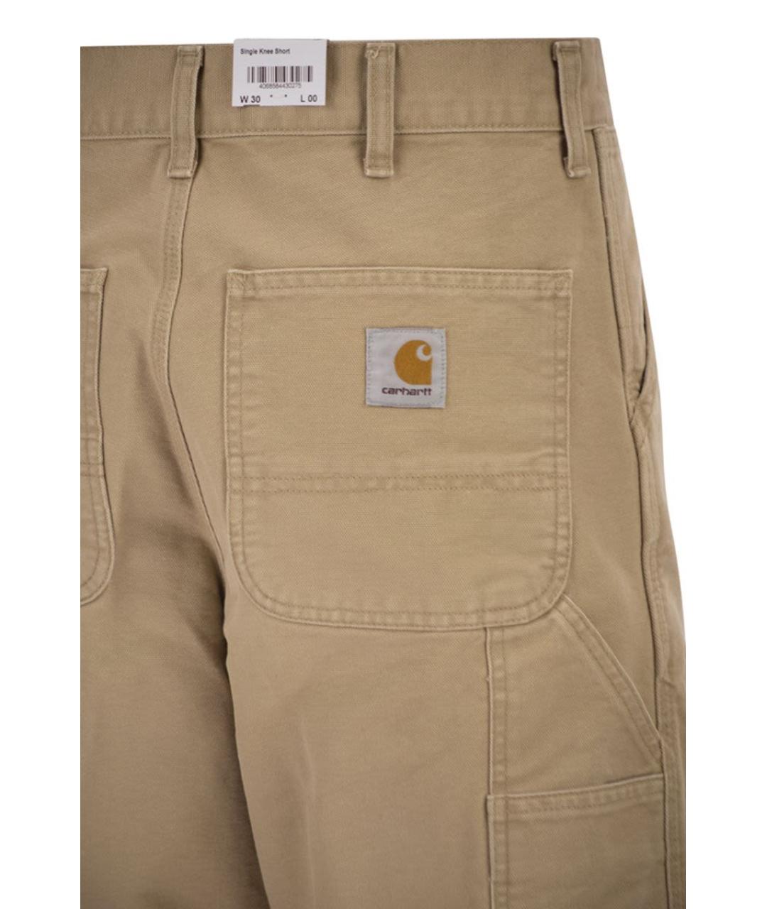 CARHARTT WIP Бежевые хлопковые шорты, фото 4