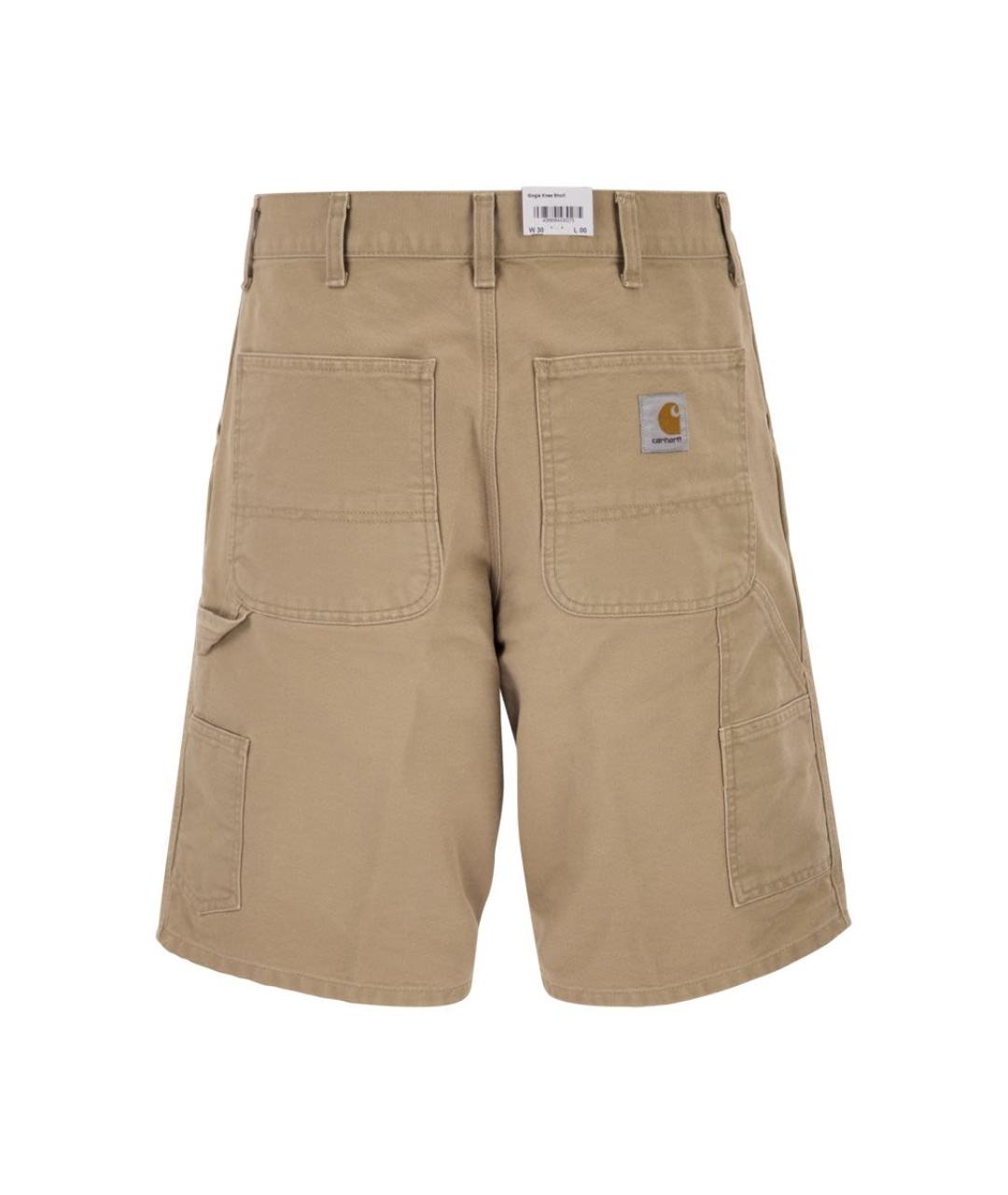 CARHARTT WIP Бежевые хлопковые шорты, фото 2