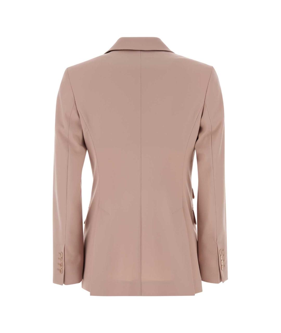 MAX MARA Розовый шерстяной жакет/пиджак, фото 2