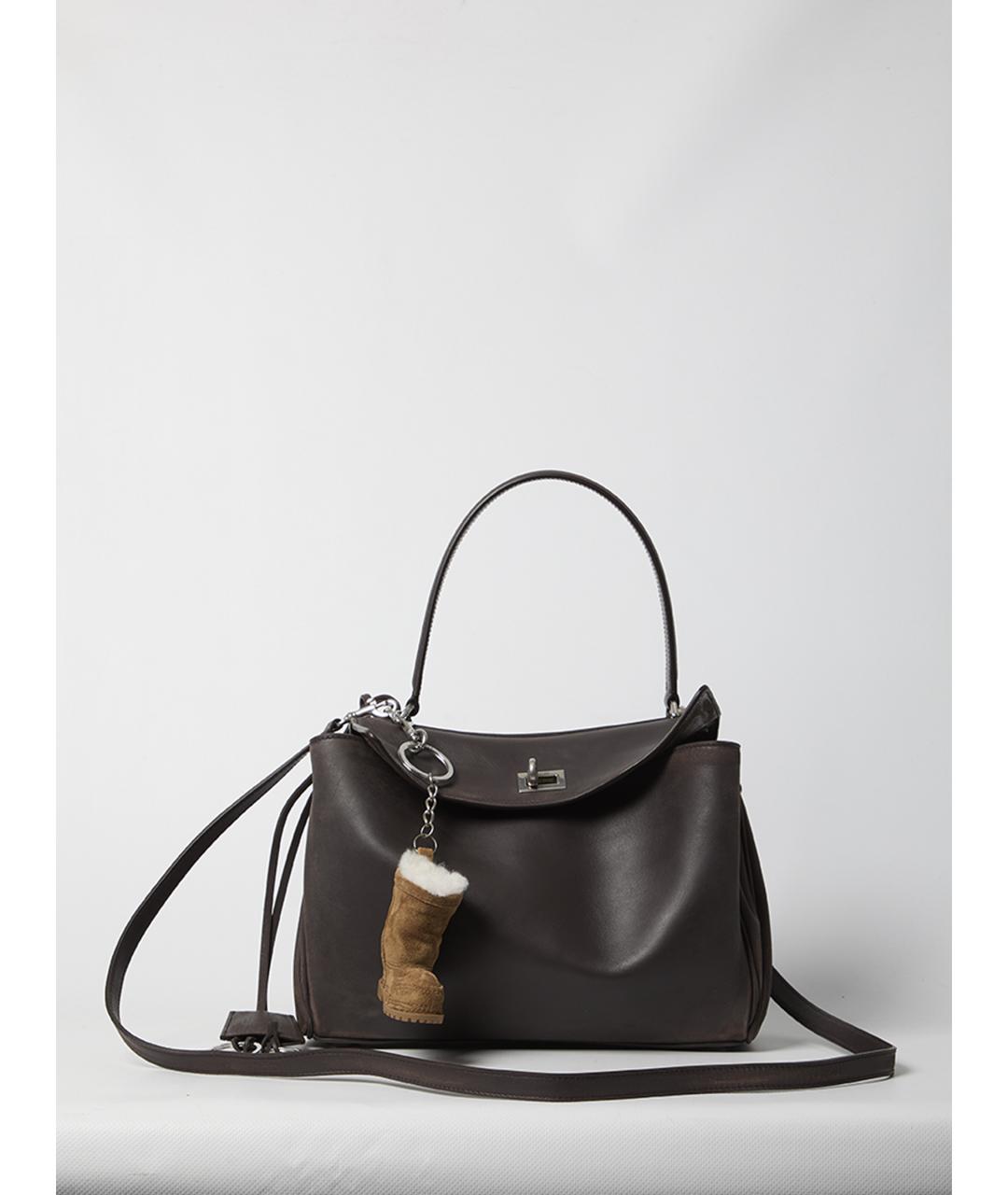 BALENCIAGA Коричневая кожаная сумка тоут, фото 2