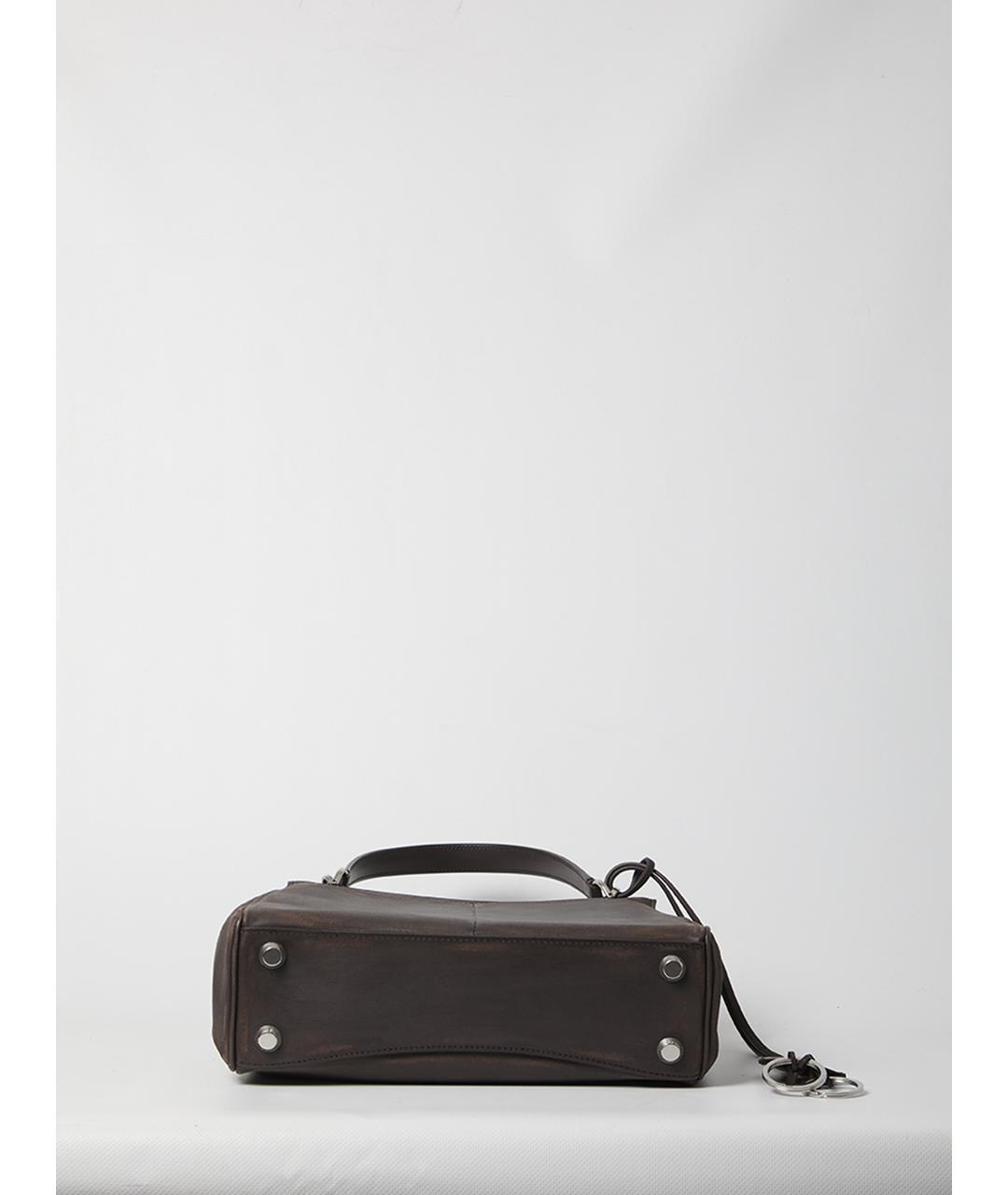 BALENCIAGA Коричневая кожаная сумка тоут, фото 4