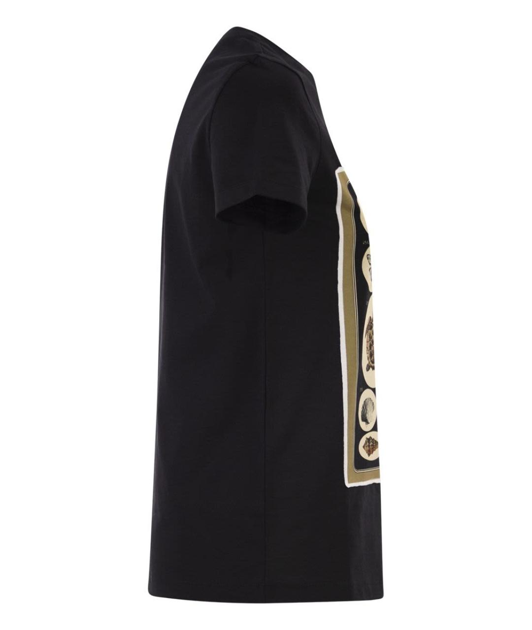 MAX MARA Черная хлопковая футболка, фото 3