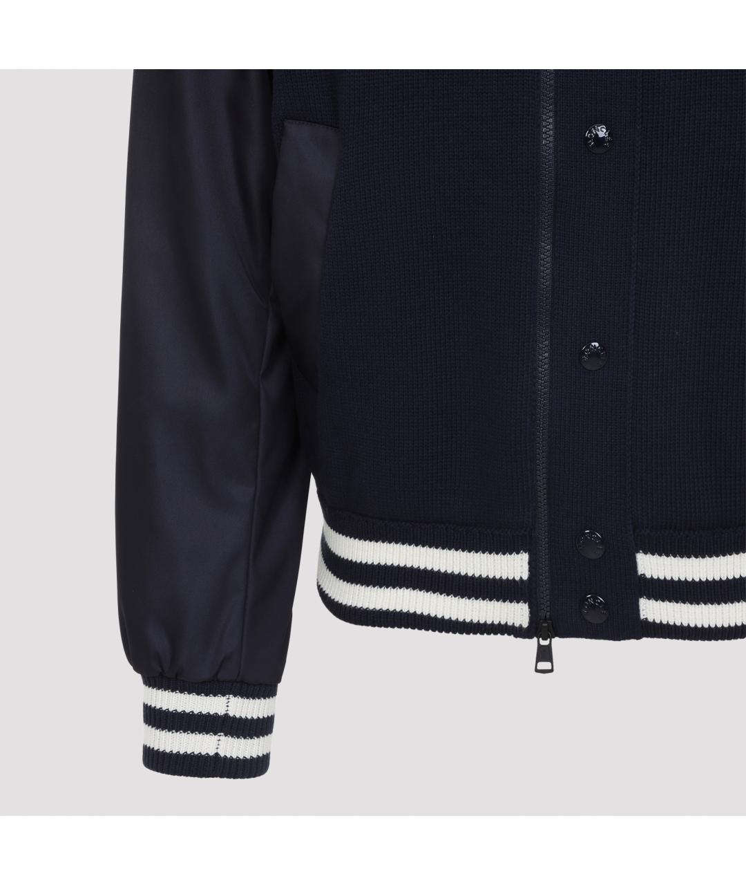 MONCLER Синяя хлопковая куртка, фото 4