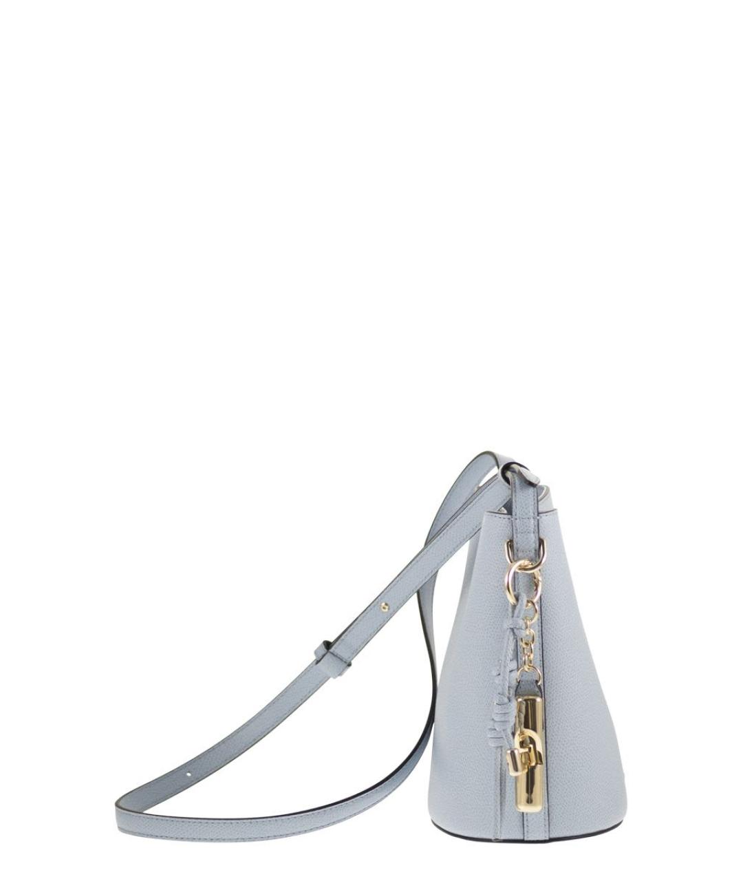 FURLA Голубая кожаная сумка через плечо, фото 3