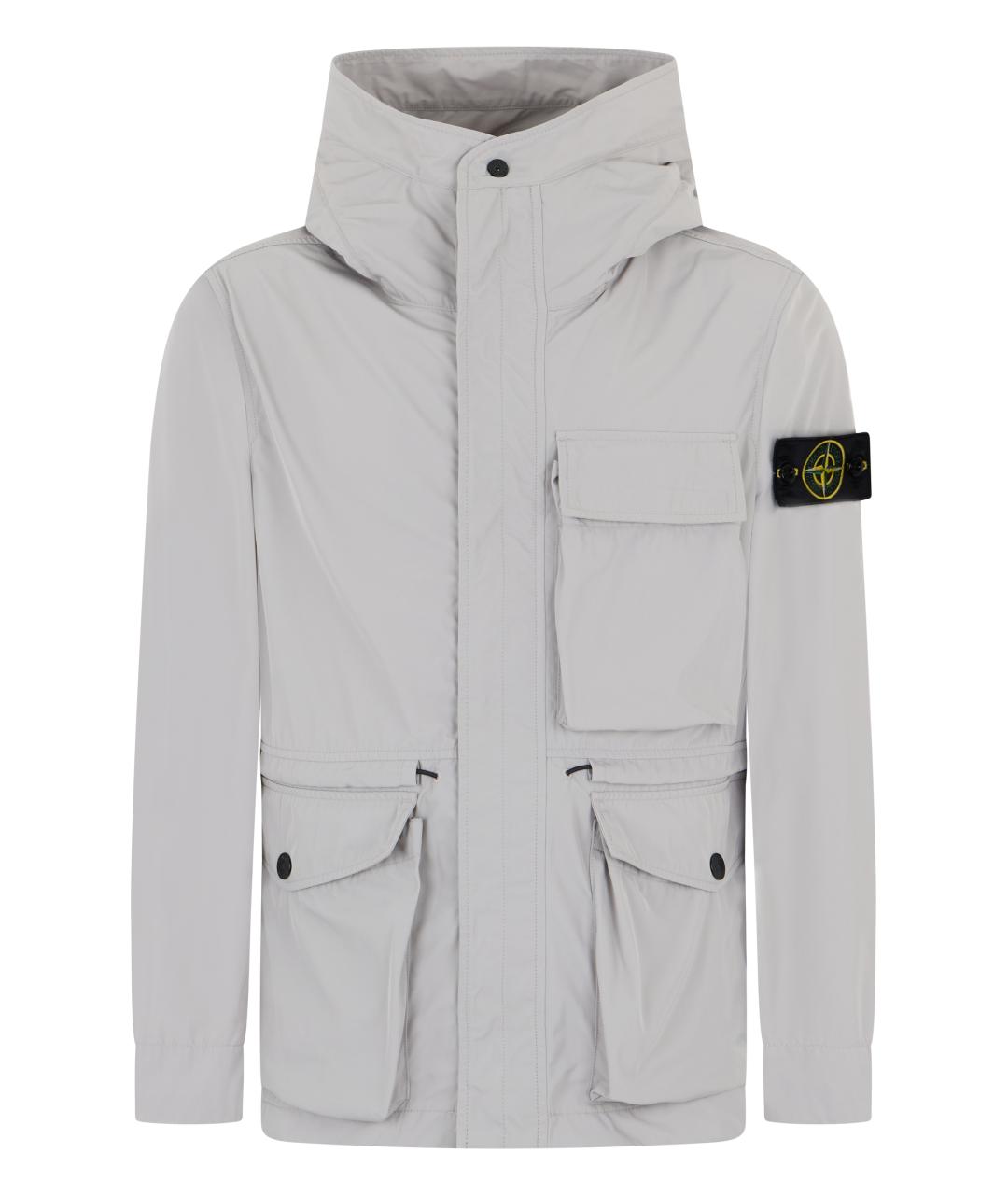STONE ISLAND Серая полиэстеровая куртка, фото 1