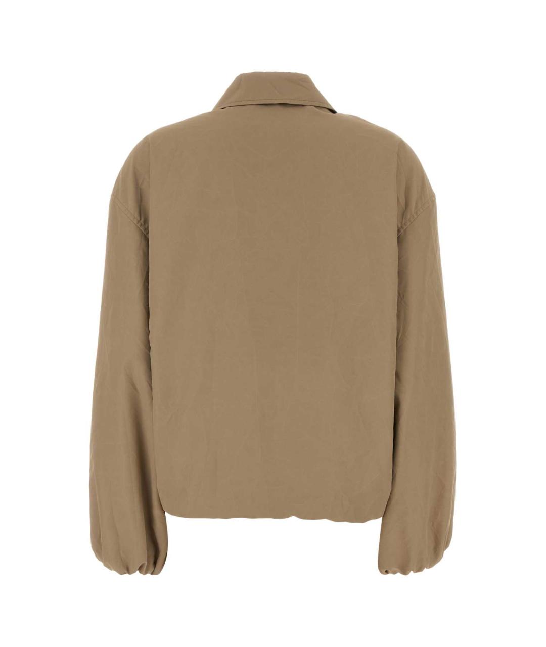 LOEWE Бежевая полиэстеровая куртка, фото 2