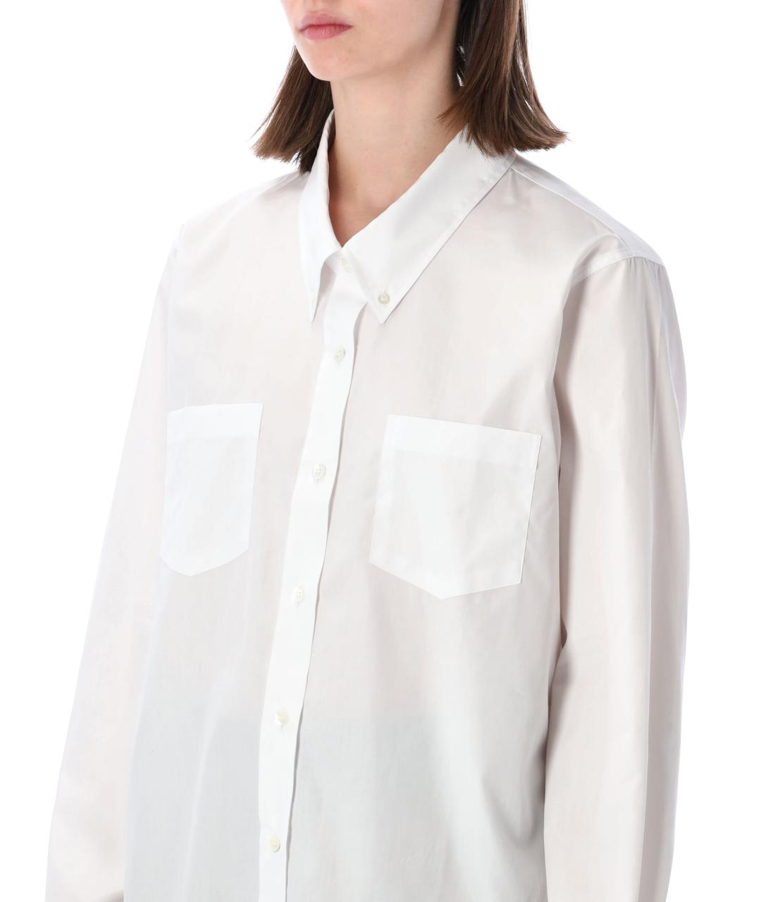 DRIES VAN NOTEN Белая хлопковая рубашка, фото 3