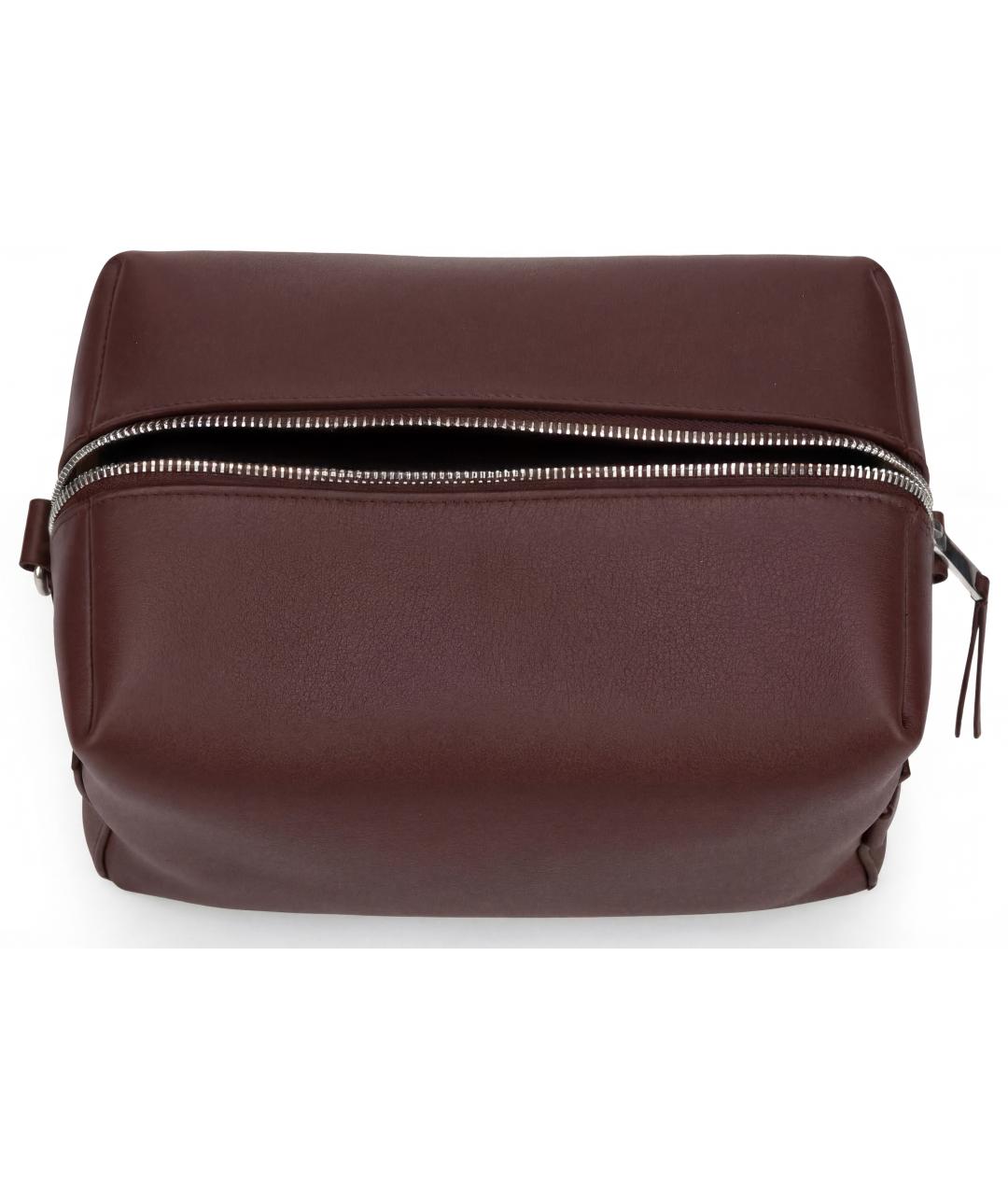 CELINE Бордовая кожаная сумка через плечо, фото 5