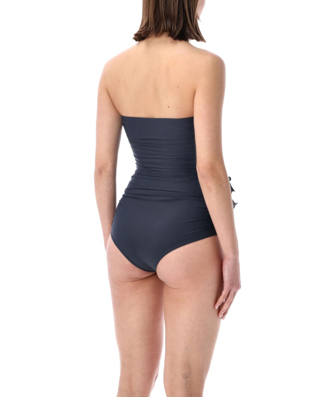 MAGDA BUTRYM Серый полиамидовый купальник, фото 2