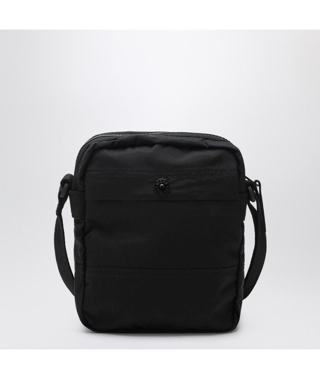 STONE ISLAND Черная синтетическая сумка на плечо, фото 2