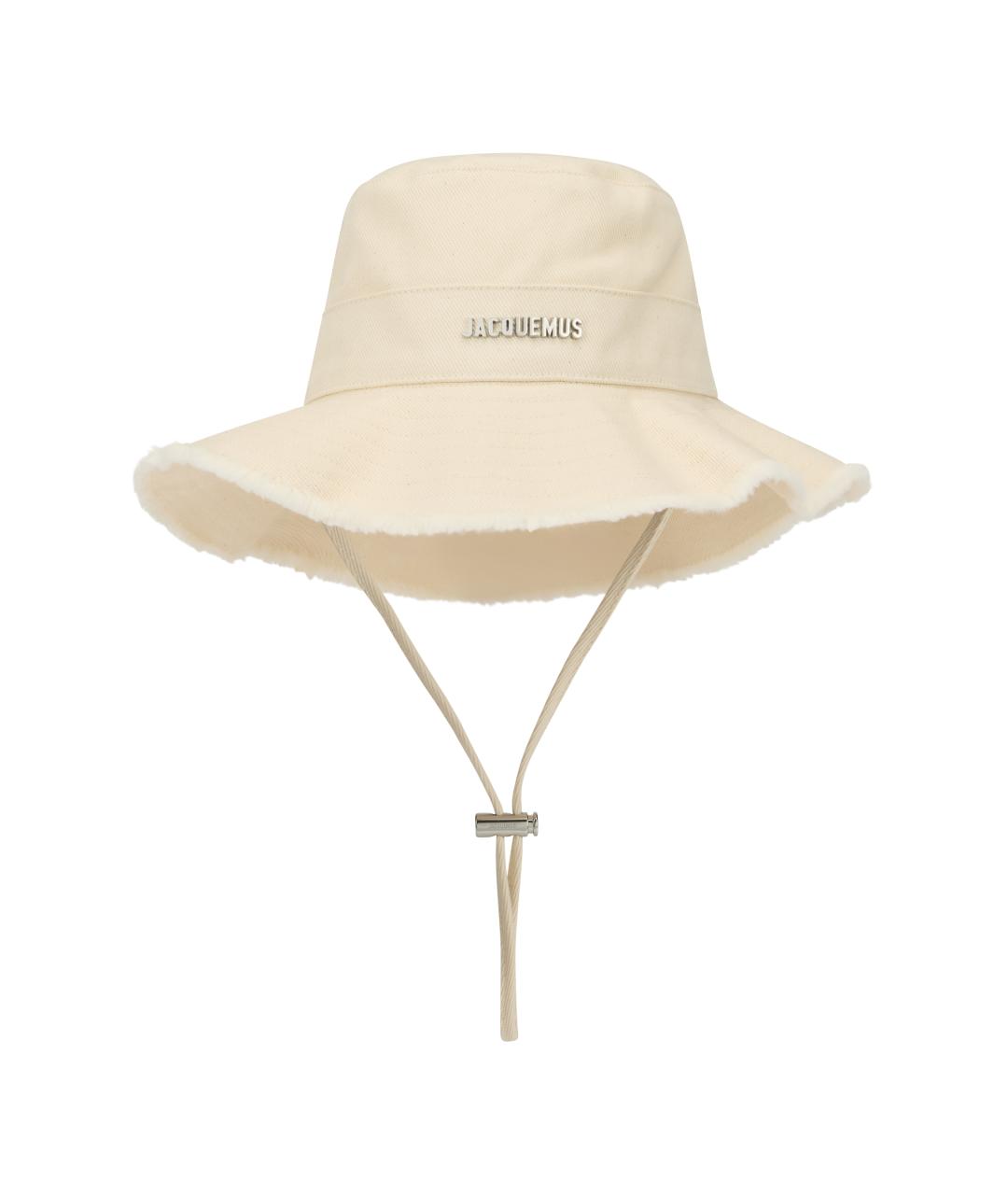 JACQUEMUS Белая хлопковая панама, фото 1