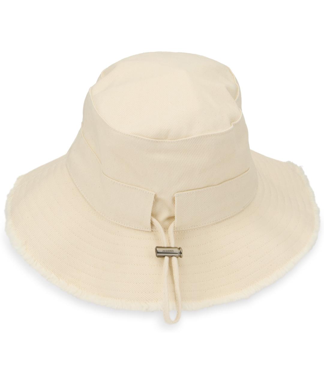 JACQUEMUS Белая хлопковая панама, фото 3