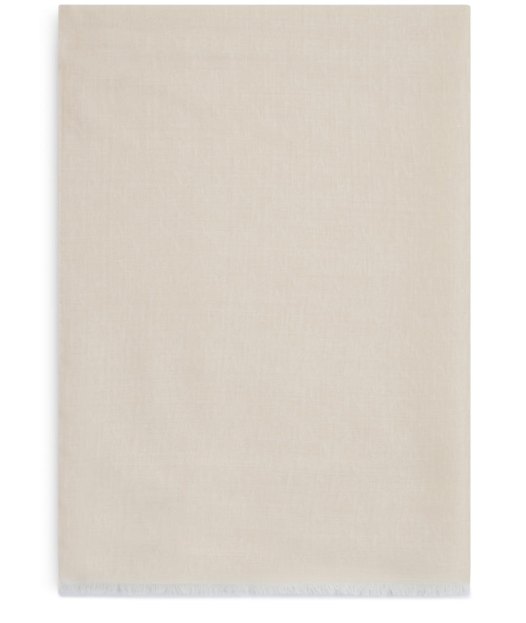 MAX MARA Бежевый шерстяной шарф, фото 2