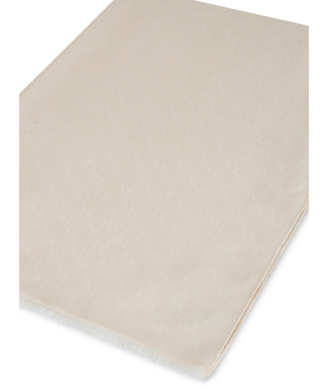 MAX MARA Бежевый шерстяной шарф, фото 3