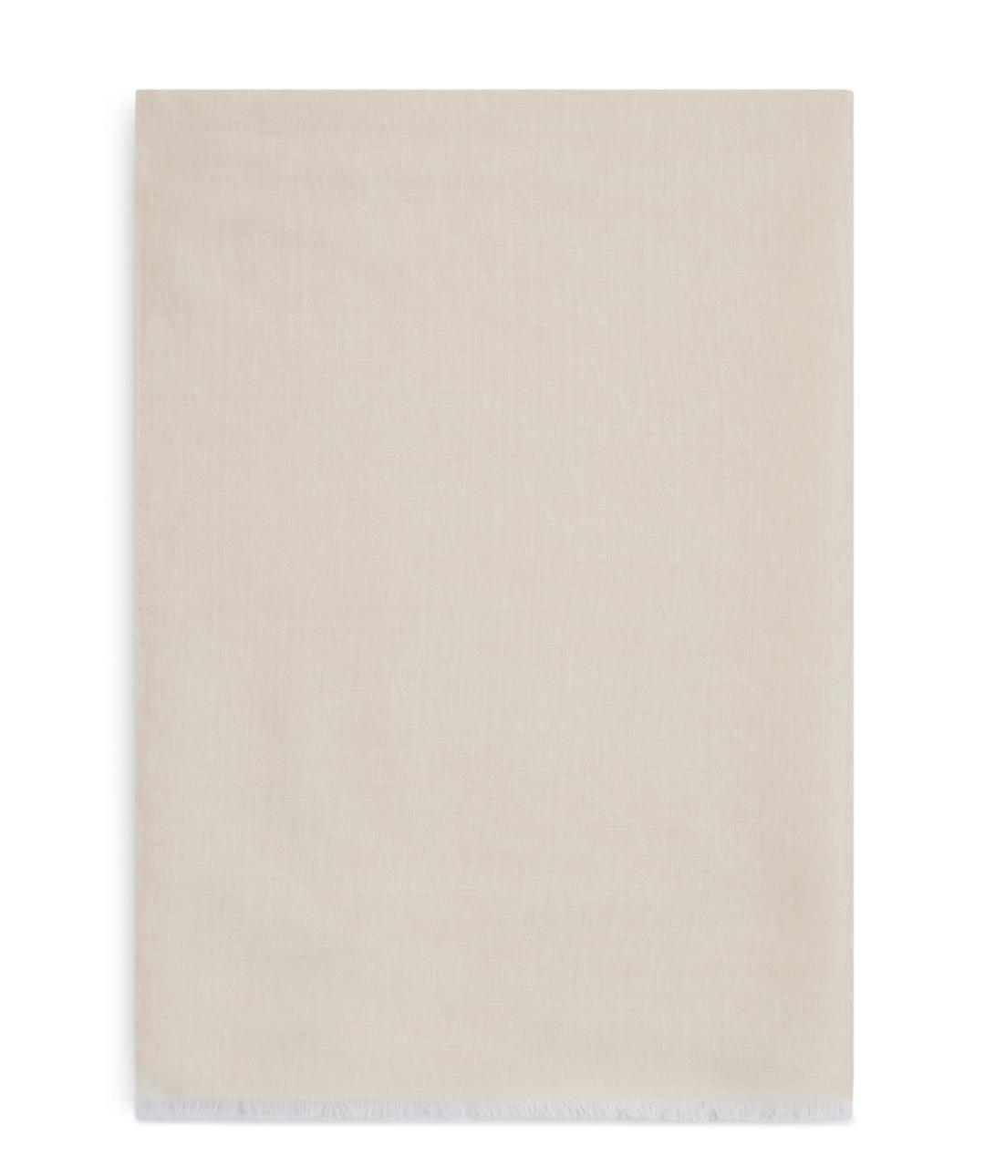 MAX MARA Бежевый шерстяной шарф, фото 1