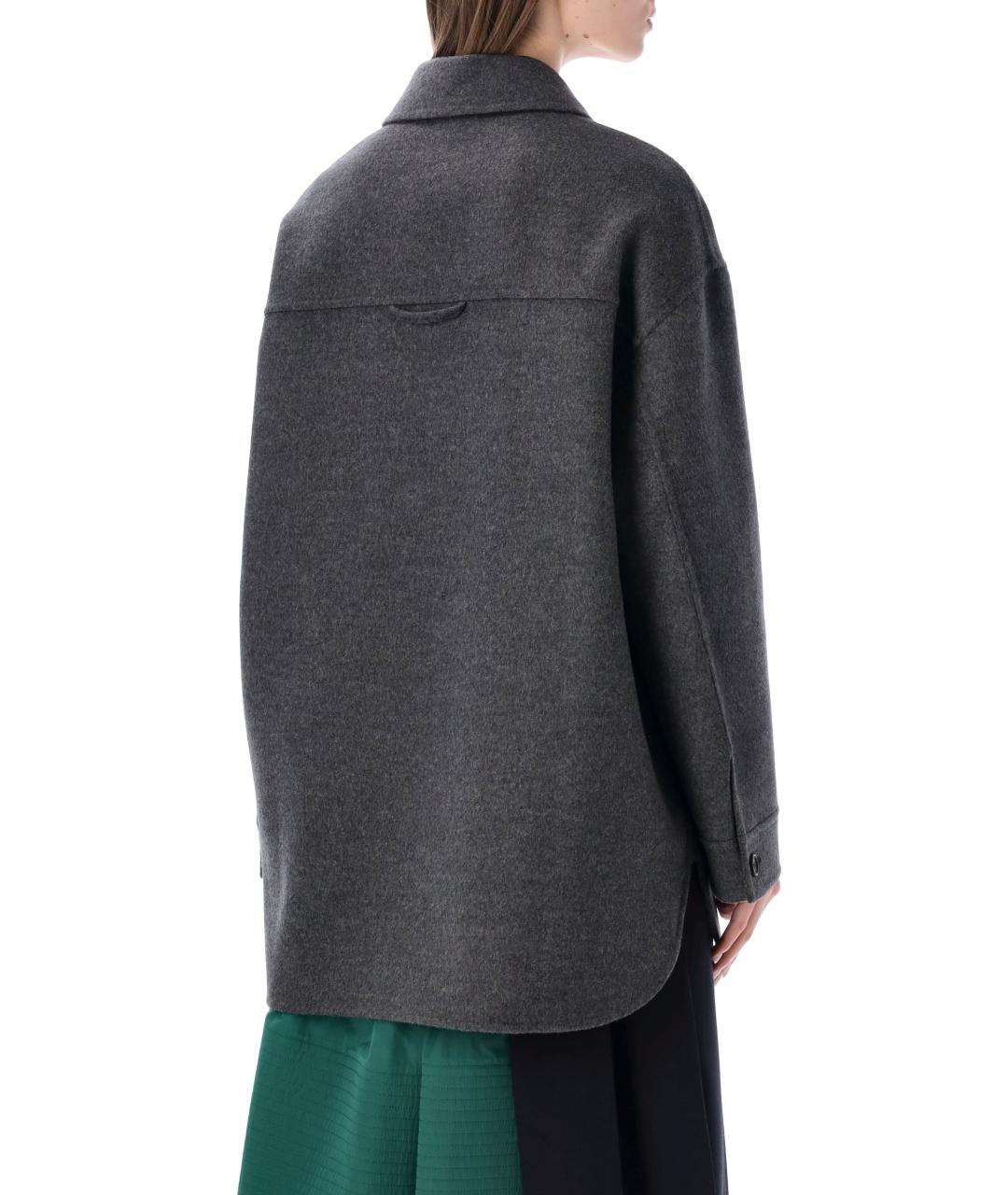 PRADA Серая шерстяная куртка, фото 2