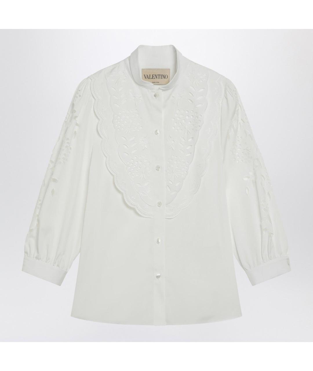 VALENTINO Белая хлопковая рубашка, фото 3