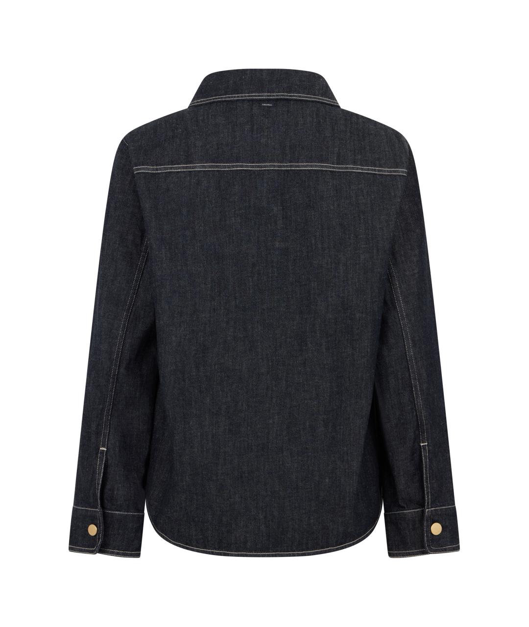 'S MAX MARA Черная хлопковая рубашка, фото 2