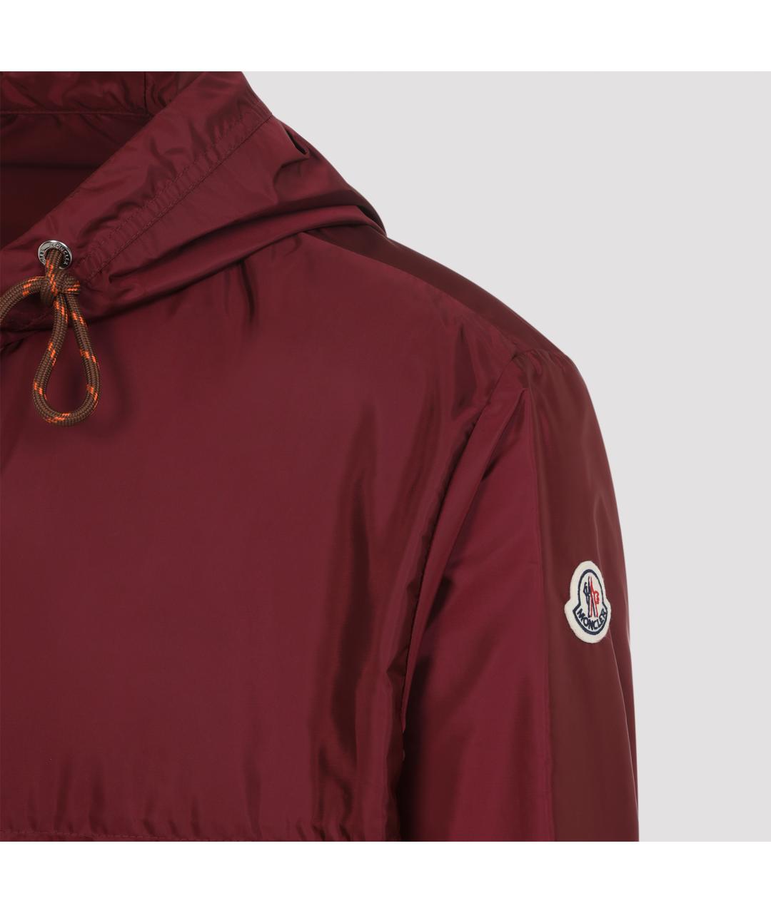 MONCLER Бордовая полиамидовая куртка, фото 5