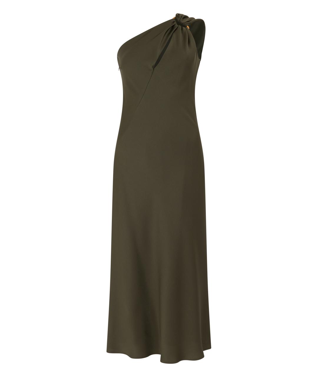 MAX MARA STUDIO Зеленые полиэстеровое коктейльное платье, фото 1