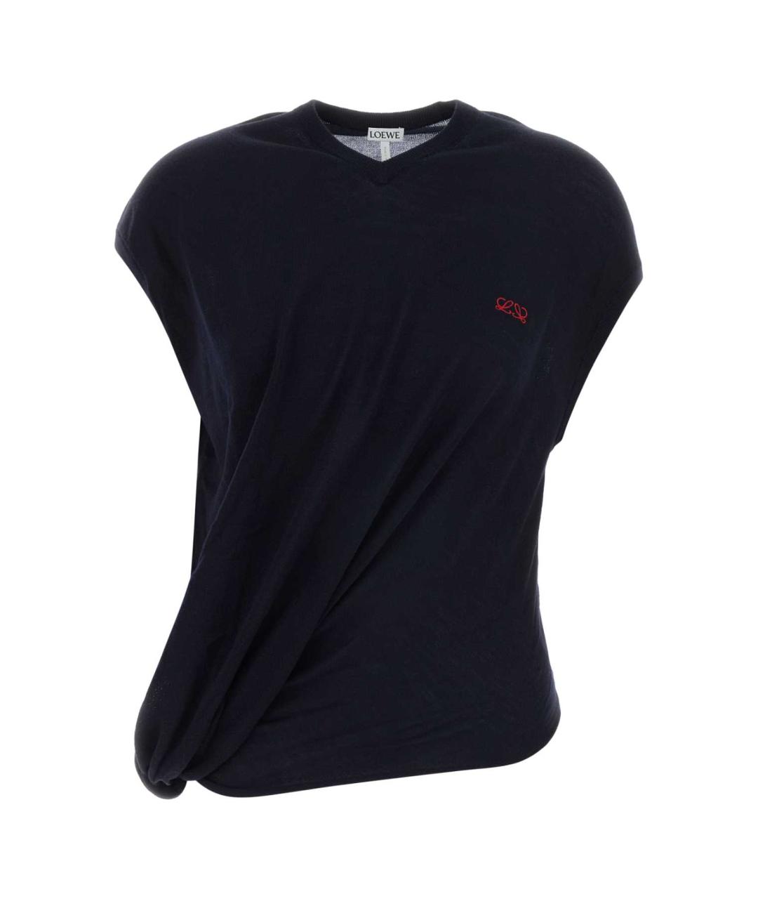 LOEWE Синяя шерстяная жилетка, фото 1