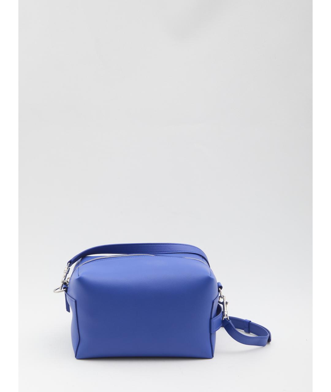 CELINE Синяя кожаная сумка через плечо, фото 2