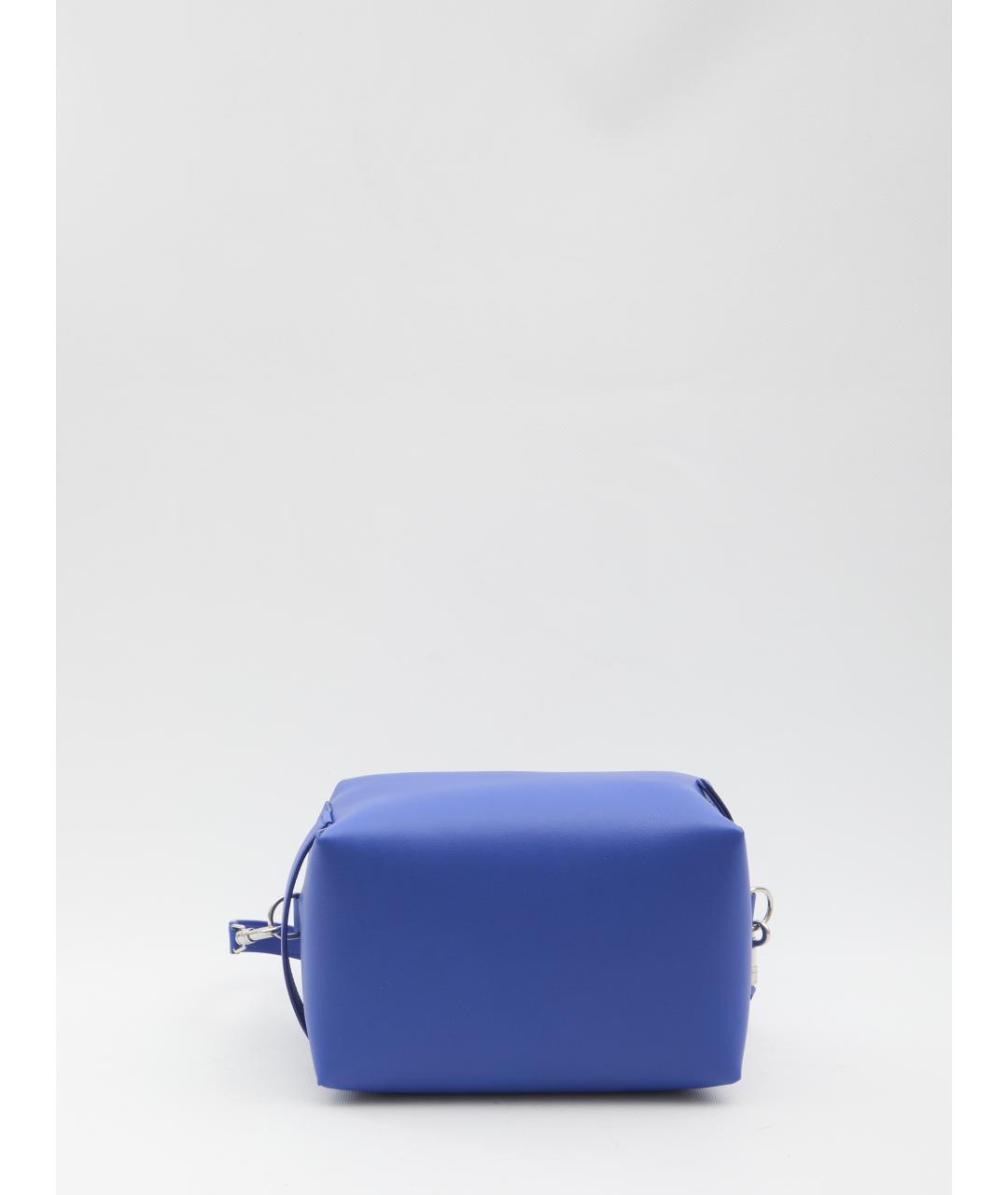 CELINE Синяя кожаная сумка через плечо, фото 4