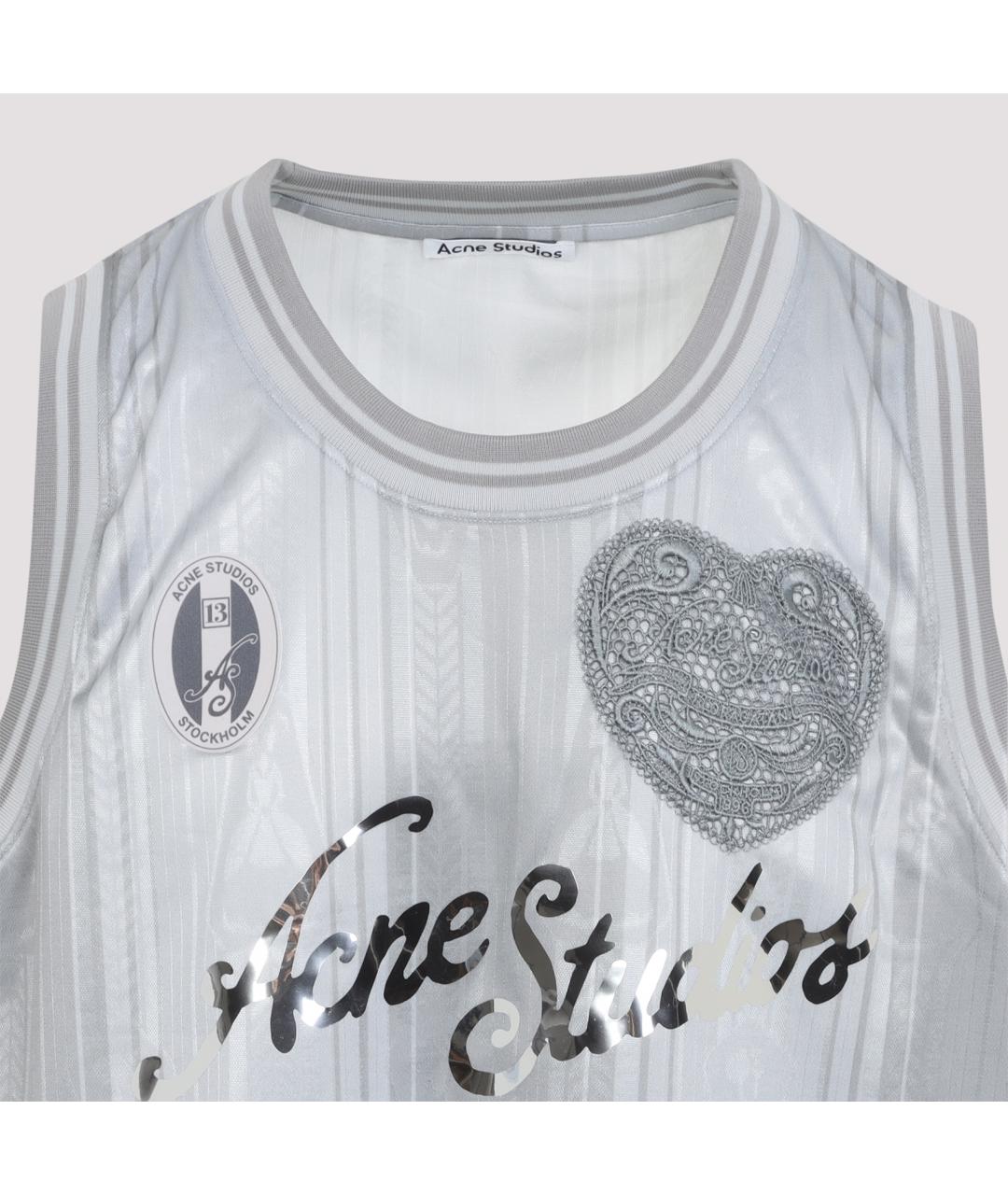 ACNE STUDIOS Серая майка, фото 3