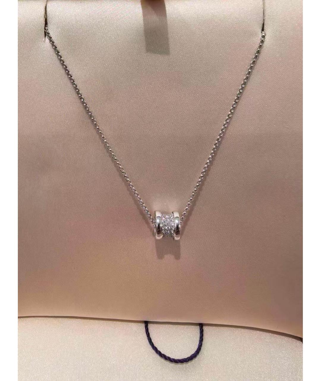 BVLGARI Серебряное колье из белого золота, фото 3